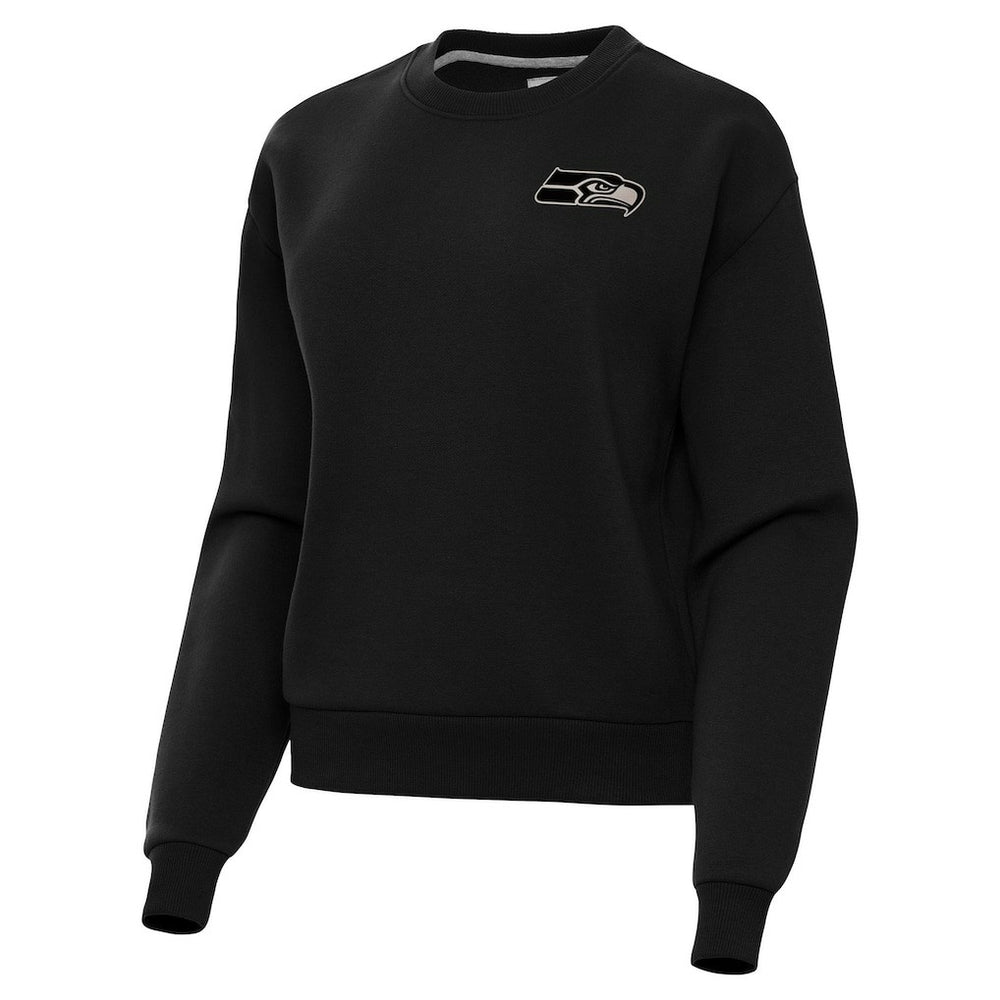 Seattle Seahawks Antigua Women's Victory Pullover Sweatshirt - Black - NFL
