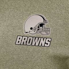 Cleveland Browns Antigua Women's Crush Quarter-Zip Top - Olive - NFL