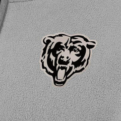 Chicago Bears Antigua Women's Brushed Carbon Figure Half-Zip Pullover Sweatshirt – Gray - NFL