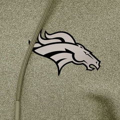 Denver Broncos Antigua Women's Justice Pullover Hoodie - Olive - NFL