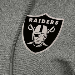 Las Vegas Raiders Antigua Women's Justice Pullover Hoodie - Heather Black - NFL