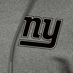 New York Giants Antigua Women's Justice Pullover Hoodie - Heather Black - NFL