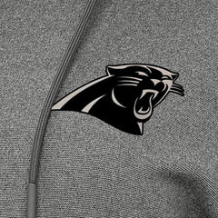Carolina Panthers Antigua Women's Justice Pullover Hoodie - Heather Black - NFL