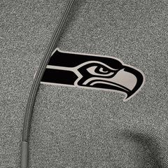 Seattle Seahawks Antigua Women's Justice Pullover Hoodie - Heather Black - NFL