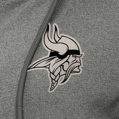 Minnesota Vikings Antigua Women's Seeker Full-Zip Hoodie Jacket - Heather Black - NFL