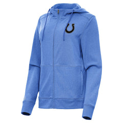 Indianapolis Colts Antigua Women's Seeker Full-Zip Hoodie Jacket - Heather Royal - NFL