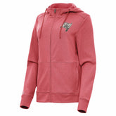 Tampa Bay Buccaneers Antigua Women's Seeker Full-Zip Hoodie Jacket - Heather Red - NFL