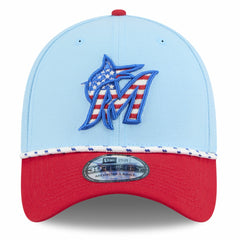 Miami Marlins New Era 2025 Fourth of July 39THIRTY Flex Hat Online