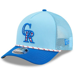 Colorado Rockies New Era 2025 Fourth of July 9FORTY A-Frame M-Crown Adjustable Trucker Hat Near Me