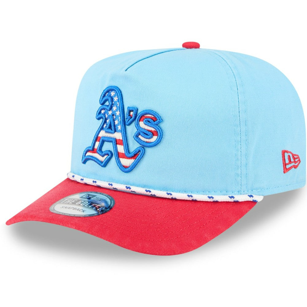 Athletics New Era 2025 Fourth of July Golfer Snapback Hat for sale
