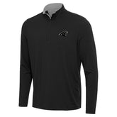 Carolina Panthers Antigua Content Quarter-Zip Pullover Top - Black - NFL