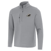 Miami Dolphins Antigua Insider Quarter-Zip Jacket - Gray - NFL