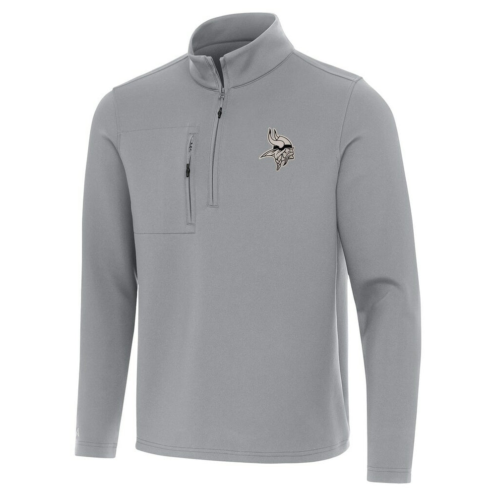 Minnesota Vikings Antigua Insider Quarter-Zip Jacket - Gray - NFL
