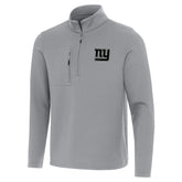 New York Giants Antigua Insider Quarter-Zip Jacket - Gray - NFL