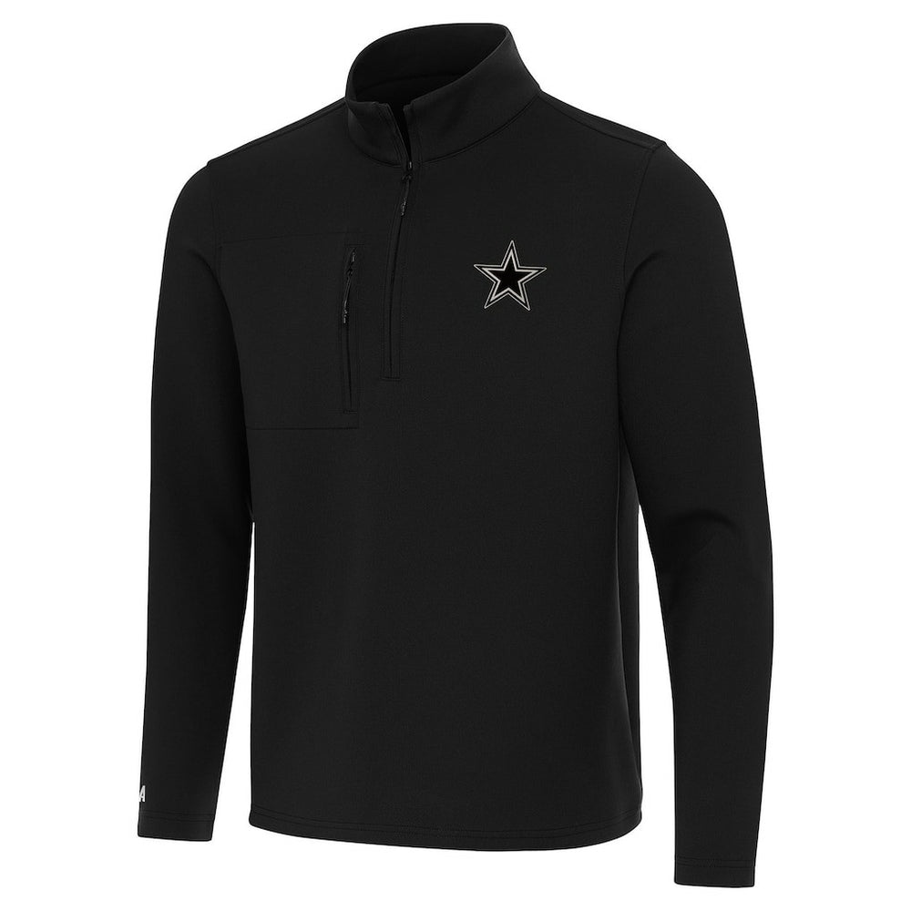 Dallas Cowboys Antigua Insider Quarter-Zip Jacket - Black - NFL