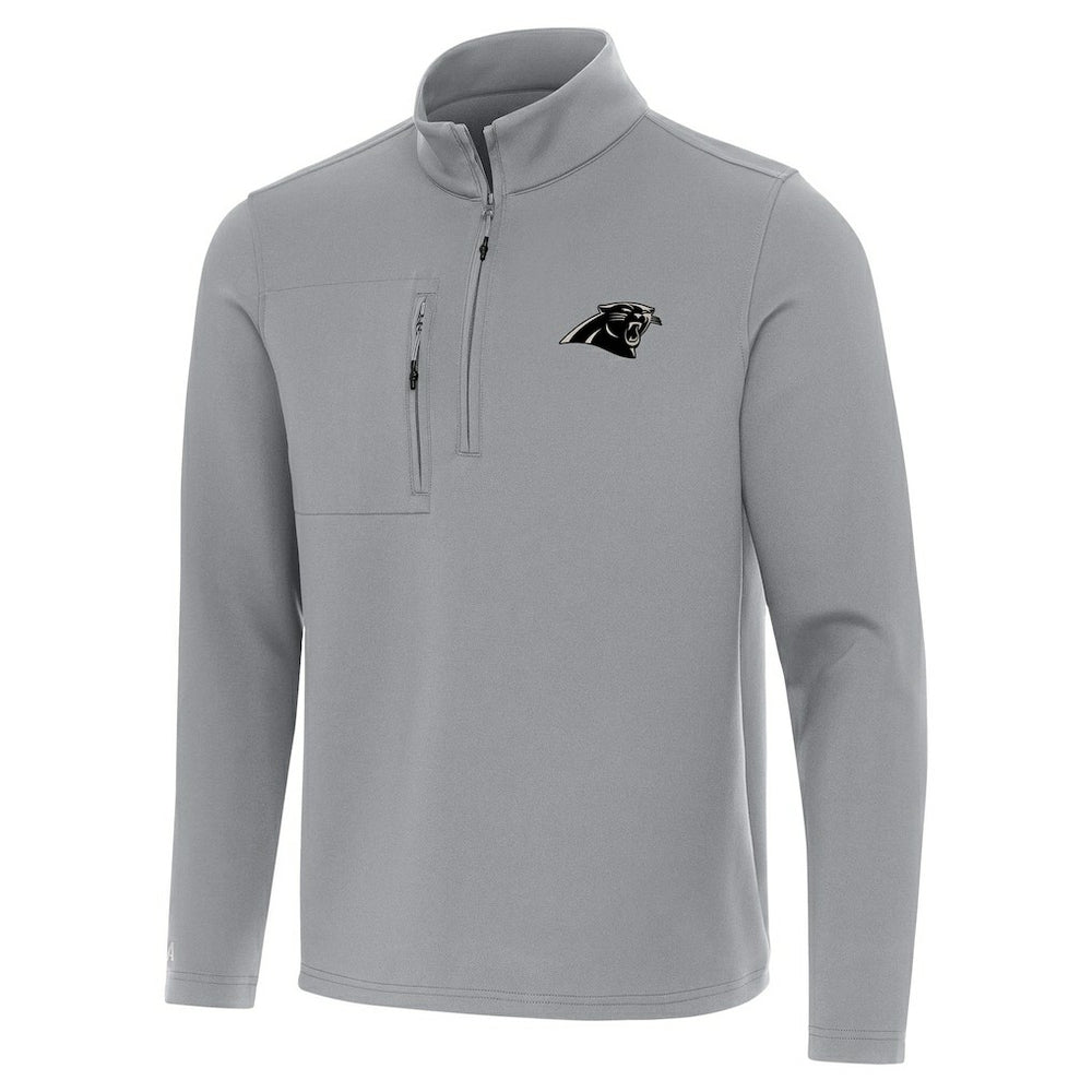 Carolina Panthers Antigua Insider Quarter-Zip Jacket - Gray - NFL