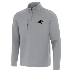 Carolina Panthers Antigua Insider Quarter-Zip Jacket - Gray - NFL