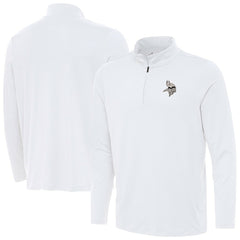 Minnesota Vikings Antigua Reprocess Quarter-Zip Top - White - NFL