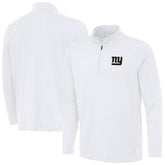New York Giants Antigua Reprocess Quarter-Zip Top - White - NFL