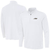 New York Jets Antigua Reprocess Quarter-Zip Top - White - NFL