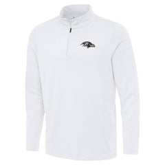 Baltimore Ravens Antigua Reprocess Quarter-Zip Top - White - NFL