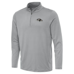 Baltimore Ravens Antigua Reprocess Quarter-Zip Top - Gray - NFL