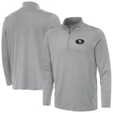 San Francisco 49ers Antigua Reprocess Quarter-Zip Top - Gray - NFL