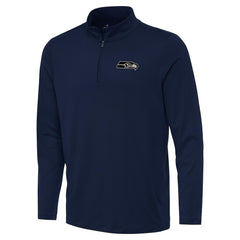 Seattle Seahawks Antigua Reprocess Quarter-Zip Top - College Navy - NFL
