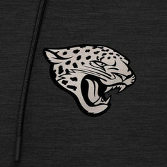 Jacksonville Jaguars Antigua Spikes Raglan Quarter-Zip Hoodie - Heather Black - NFL
