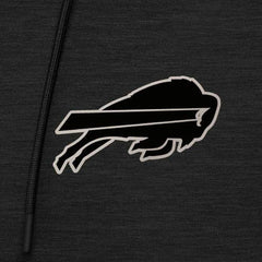 Buffalo Bills Antigua Spikes Raglan Quarter-Zip Hoodie - Heather Black - NFL