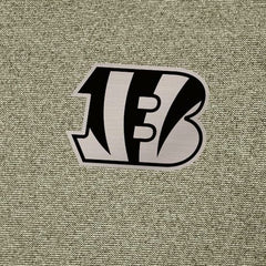 Cincinnati Bengals Antigua Subtle Quarter-Zip Top - Heather Olive - NFL