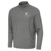 Cleveland Browns Antigua Subtle Quarter-Zip Top - Heather Black - NFL