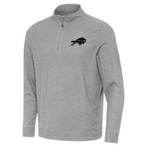 Buffalo Bills Antigua Subtle Quarter-Zip Top - Heather Gray - NFL