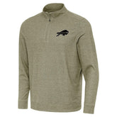 Buffalo Bills Antigua Subtle Quarter-Zip Top - Heather Olive - NFL