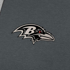 Baltimore Ravens Antigua Brushed Carbon Victory Pullover Hoodie - Charcoal - NFL