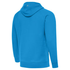 Carolina Panthers Antigua Brushed Carbon Victory Pullover Hoodie - Blue - NFL
