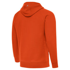 Cincinnati Bengals Antigua Brushed Carbon Victory Pullover Hoodie - Orange - NFL