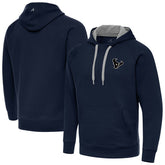 Houston Texans Antigua Brushed Carbon Victory Pullover Hoodie - Navy - NFL