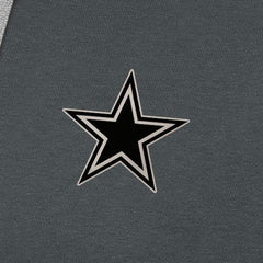 Dallas Cowboys Antigua Brushed Carbon Victory Pullover Hoodie - Charcoal - NFL