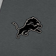 Detroit Lions Antigua Brushed Carbon Victory Pullover Hoodie - Charcoal - NFL