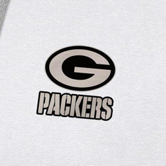 Green Bay Packers Antigua Brushed Carbon Victory Pullover Hoodie - White - NFL