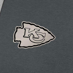 Kansas City Chiefs Antigua Brushed Carbon Victory Pullover Hoodie - Charcoal - NFL