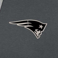 New England Patriots Antigua Brushed Carbon Victory Pullover Hoodie - Charcoal - NFL