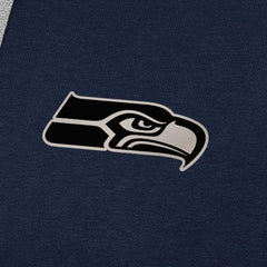 Seattle Seahawks Antigua Brushed Carbon Victory Pullover Hoodie - College Navy - NFL