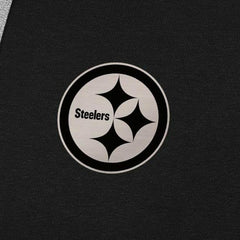 Pittsburgh Steelers Antigua Brushed Carbon Victory Pullover Hoodie - Black - NFL