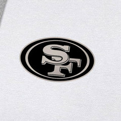 San Francisco 49ers Antigua Brushed Carbon Victory Pullover Hoodie - White - NFL