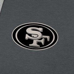 San Francisco 49ers Antigua Brushed Carbon Victory Pullover Hoodie - Charcoal - NFL