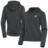 Dallas Stars Antigua Women's Contemporary Quarter-Zip Hoodie - Pewter | NHL online