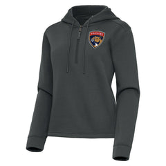 Florida Panthers Antigua Women's Contemporary Quarter-Zip Hoodie - Pewter | NHL online