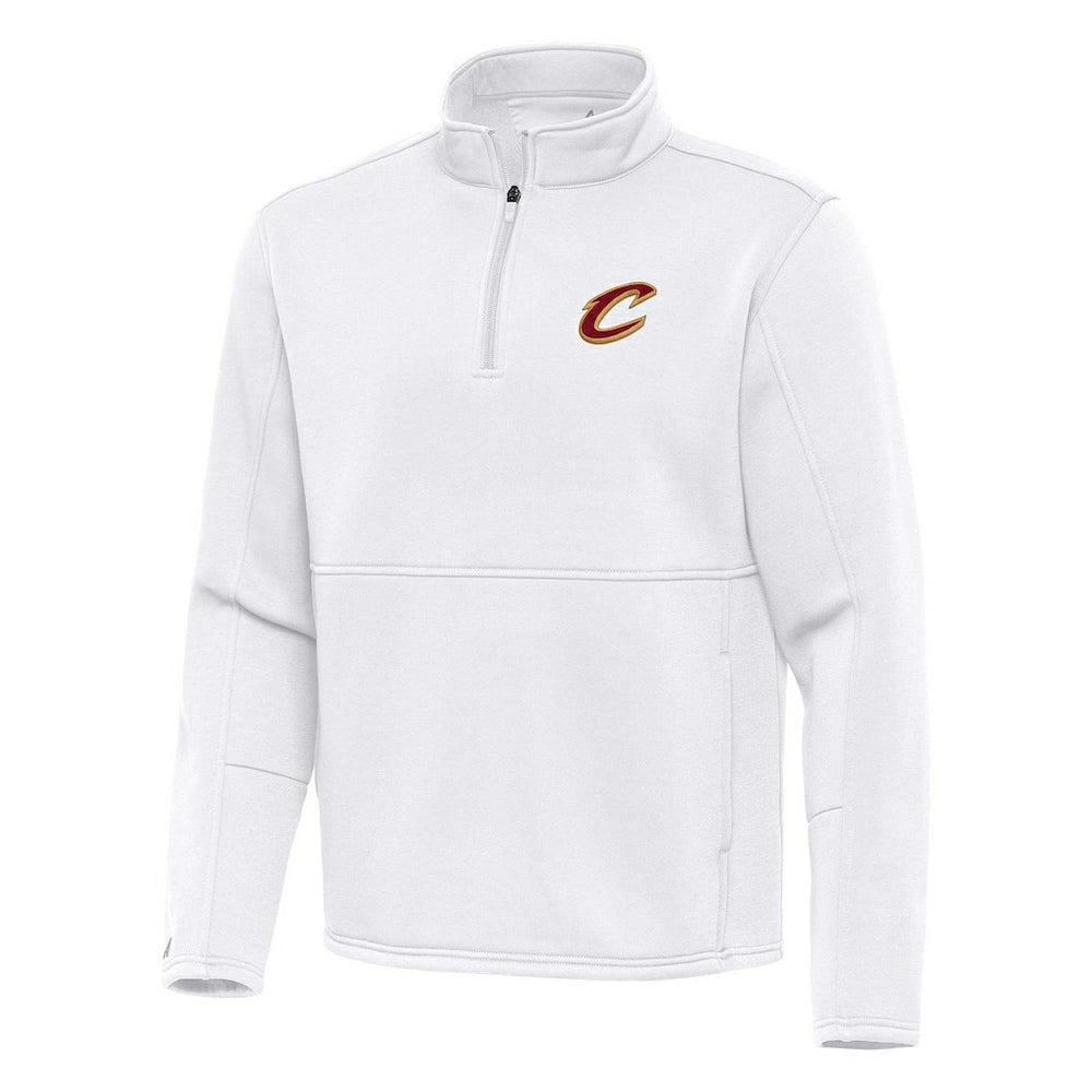 Cleveland Cavaliers Antigua Twist Quarter-Zip Pullover Top - White